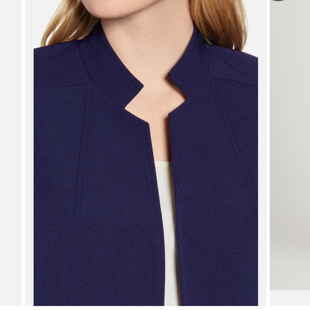 Anne Klein Stand Collar Jacket. Sz 12. New - Picture 2 of 9